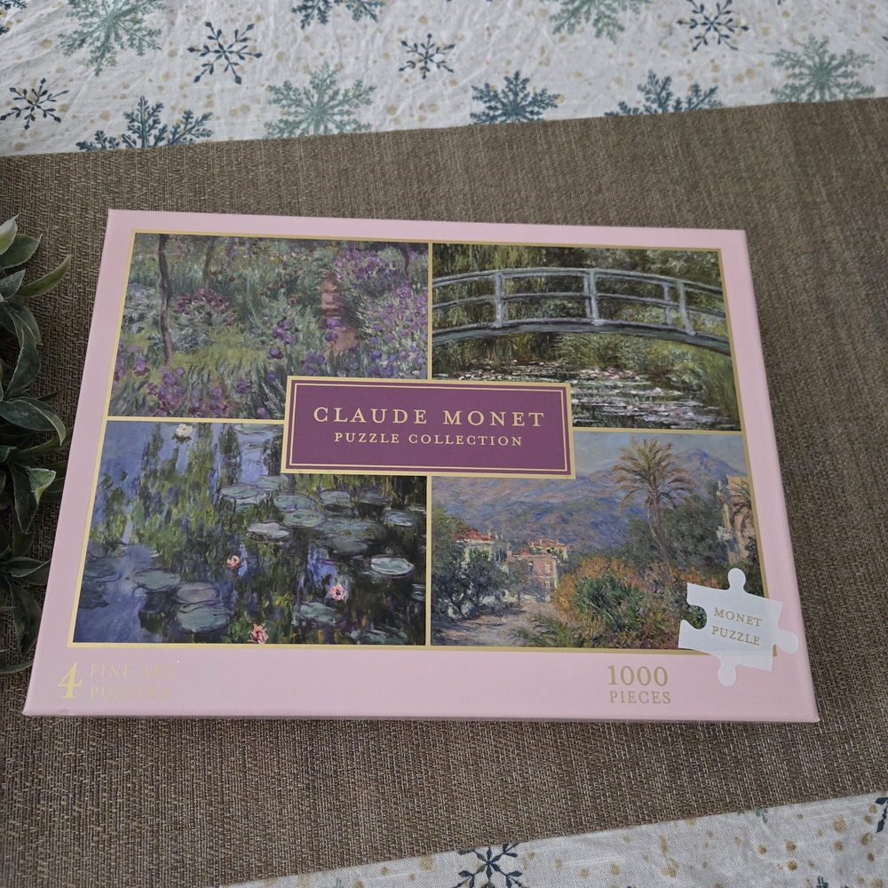 Eccolo Claude Monet Puzzle Collection - Pink and Green
